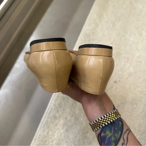 Vintage Chanel two tone ballerina flats 37.5 - Picture 7 of 10